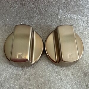 WOLF BRUSHED BRASS KNOB (2 Pieces) One FOR DF30450 RANGES One Is Scratched
